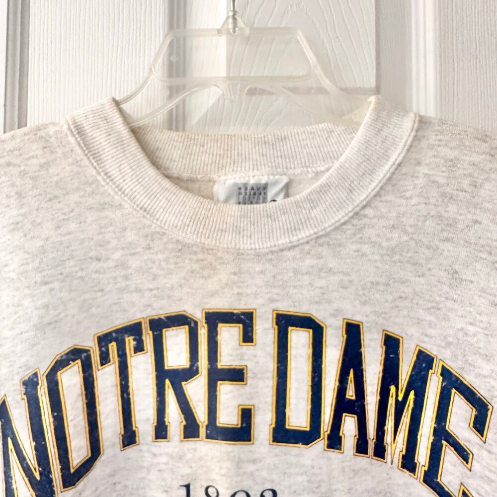 Lee USA Notre Dame Fighting Irish 1893 First Team Vintage Graphic Sweatshirt XL - Picture 2 of 9